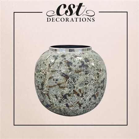Vetro vaso Mosaic bomb. d26*24cm