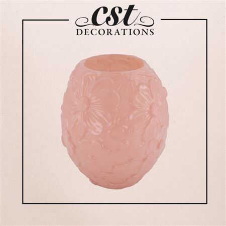 Vetro bombato flowers d18*20.5cm