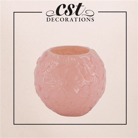 Vetro bombato flowers d15*13cm