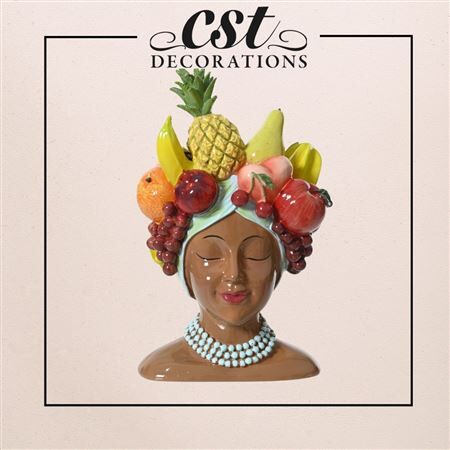 Ceramica Fioriera woman 13*15*23cm