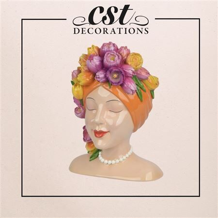 Ceramica Fioriera woman 14*12*18cm