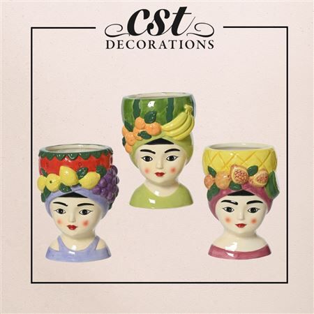 Ceramica Fioriera woman d08*13.5cm