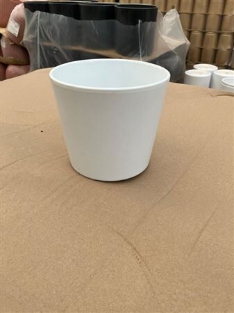 Pot Ceramic White 14cm