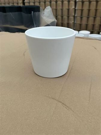 Pot Ceramic White 12cm