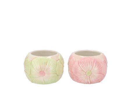 Demi Pastel Flower Pot Ass 11x11x8cm