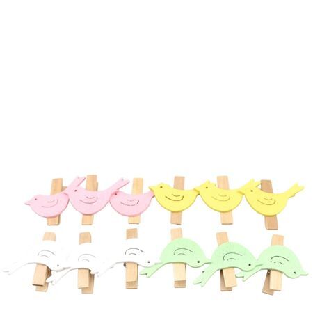 Klammer Vogel 4cm x24