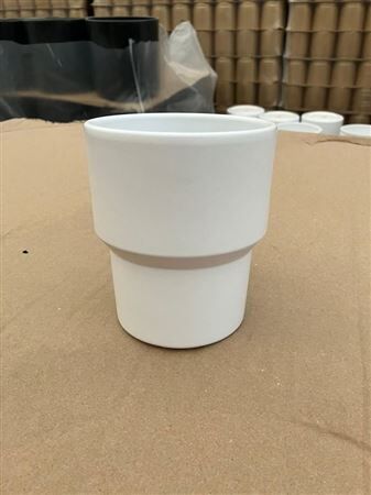 Pot Ceramic White 9cm