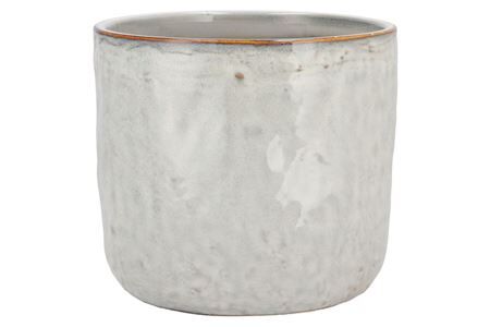 Iron Stone White Glazed Pot 30x28cm