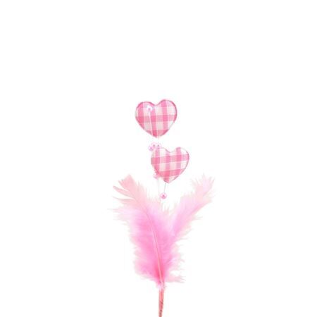 15cm Heart+feathers 7cm