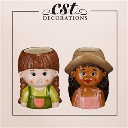 Ceramica Fioriera girl 13*10*16cm