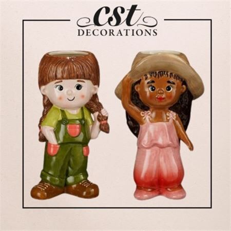 Ceramica Fioriera girl 12*9*22cm