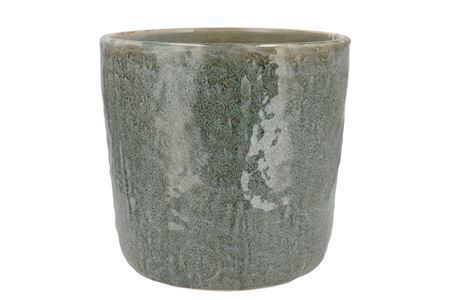 Iron Stone Blue Glazed Pot 21x19cm