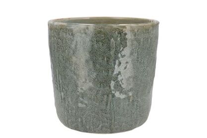 Iron Stone Blue Glazed Pot 19x17cm