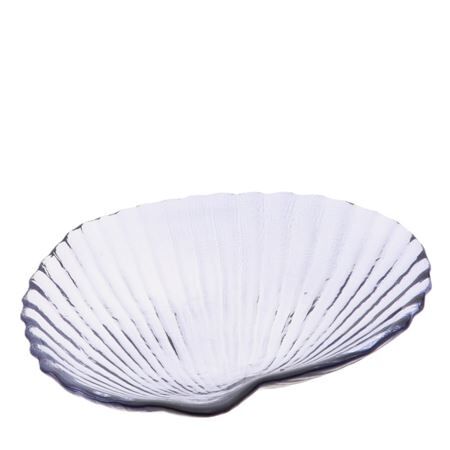 Glas schelp schaal 18*15*3.5cm