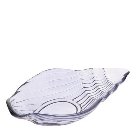 Glas schelp schaal d20*12*5cm