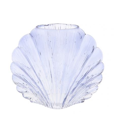 Glas vaas schelp 25*12.5*21.5cm