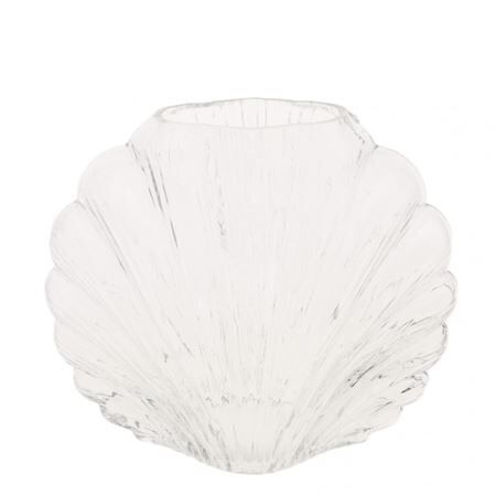 Glas vaas schelp 25*12.5*21.5cm