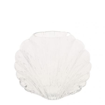 Glas vaas schelp 20*9.5*16.5cm