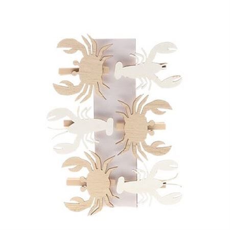 Deco knijper Crab/kreeft 5cm x6