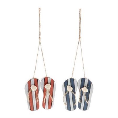 Deco hanger flip flops d10*32cm