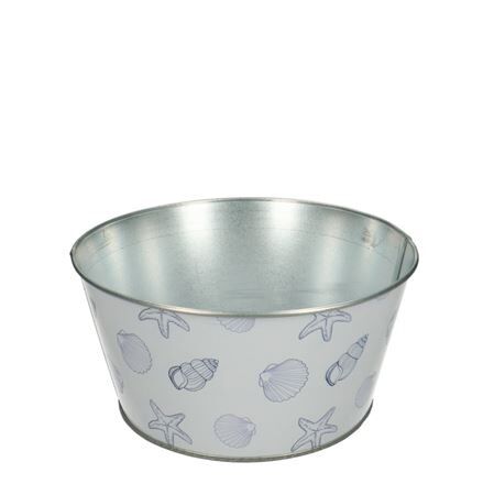 Zinc Ocean tray d18*09cm