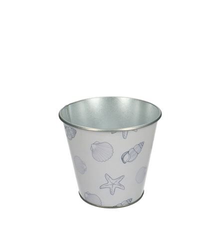 Zinc Ocean pot d11*10cm