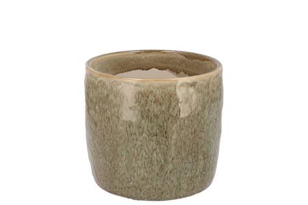 Iron Stone Sand Glazed Pot 9x8cm