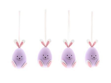 Egg Bunny 4 Pcs L6w6h6