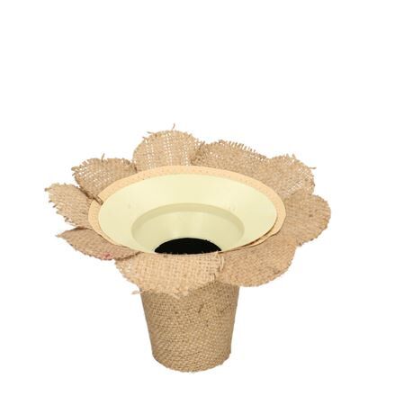 Jute flower d24*20cm
