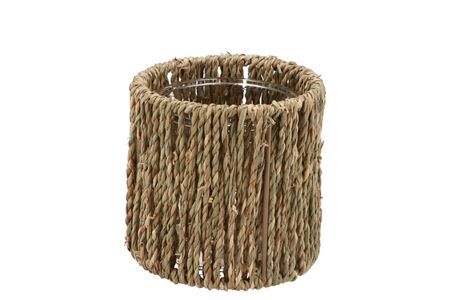 Inca Natural Holder Glass 12x12cm