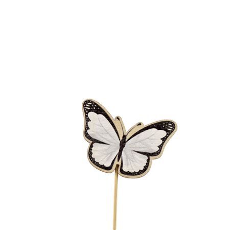 12cm Papillon bois 6cm