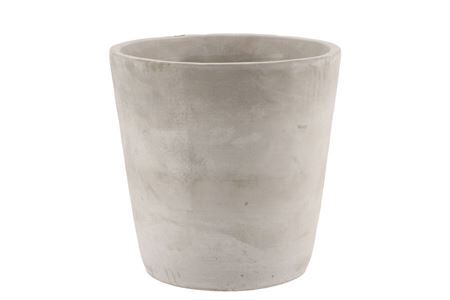 Béton Pot Rond Gris 19x19cm