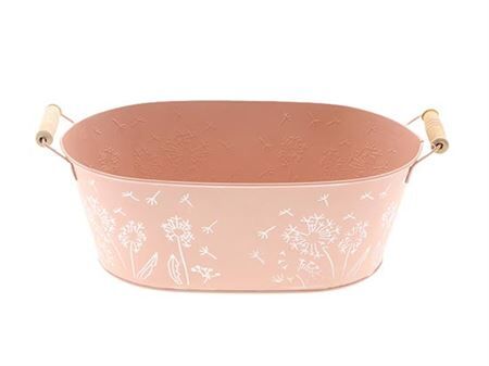 Pot Zinc Pink 30x18x11