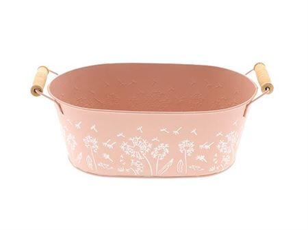 Pot Zinc Pink 25x15x10