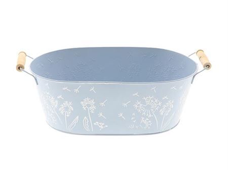 Pot Zinc Blue 30x18x11