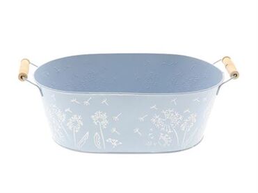 Pot Zinc Blue 30x18x11