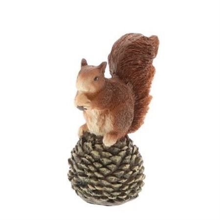 Déco ecureuil 9.5*6.5*14cm