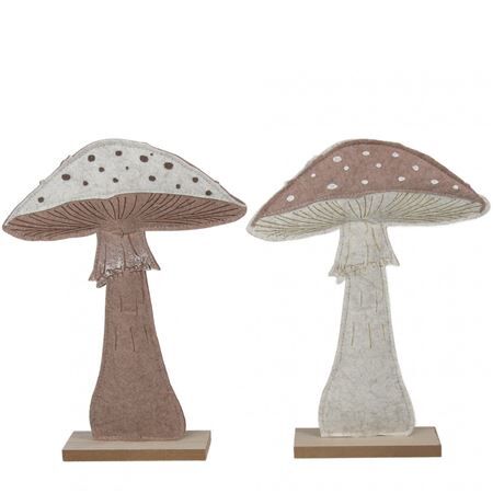 Deco mushroom 22.5*5*30.5cm ass.