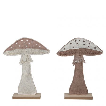 Deco mushroom 16*4*21.5cm ass.