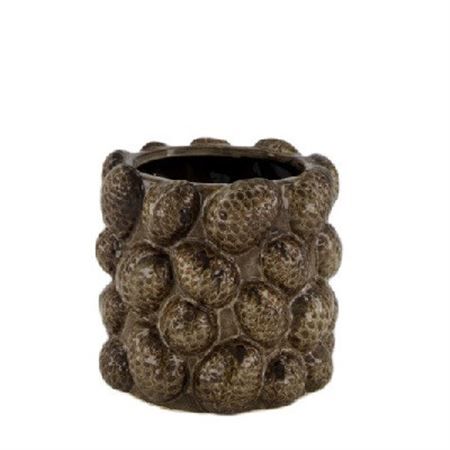 Ceramic Pinecone pot d16*15cm