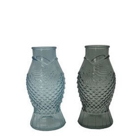 Glass vase fish 9*7*18cm