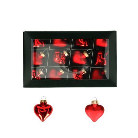 Ball  40mm heart x12