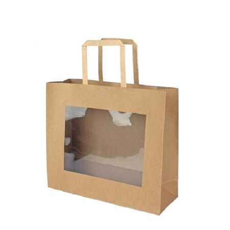 Gift bag fenêtre 26*12.5*25cm