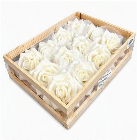 Deco Wax Rose Cream D10