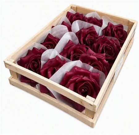 Deco Wax Rose Bordeaux D10