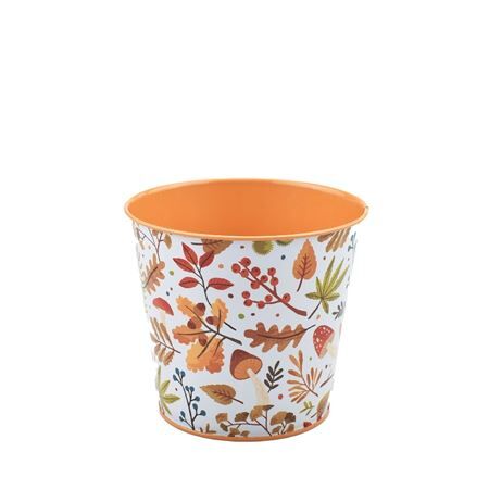 Zinc Autumn pot d13*11.5cm