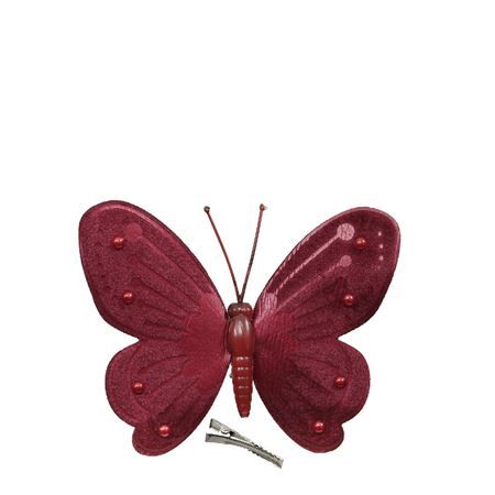 Deco butterfly/clip 12*9.5cm
