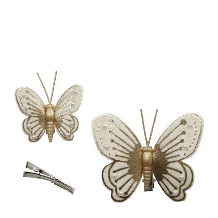 Deco butterfly/clip 5-8cm