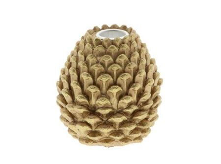 Candleholder Pinecone H10d9.5