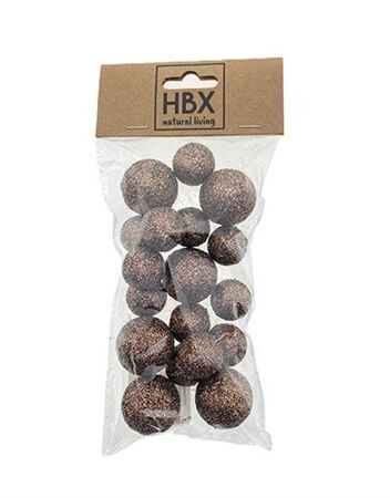 Ball With Glitter 18pcs D2